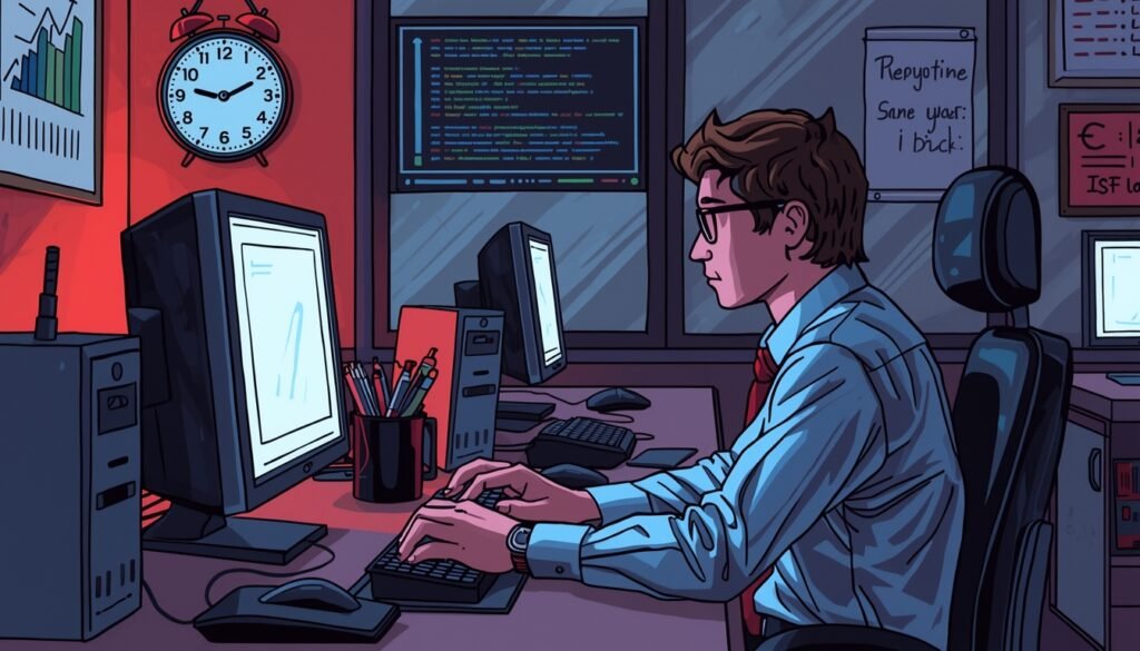 Lucid Origin Alex Stared At The Same Desk In His IT Job Clock Ticking Past 1 PM On A Friday F 0 1024x585