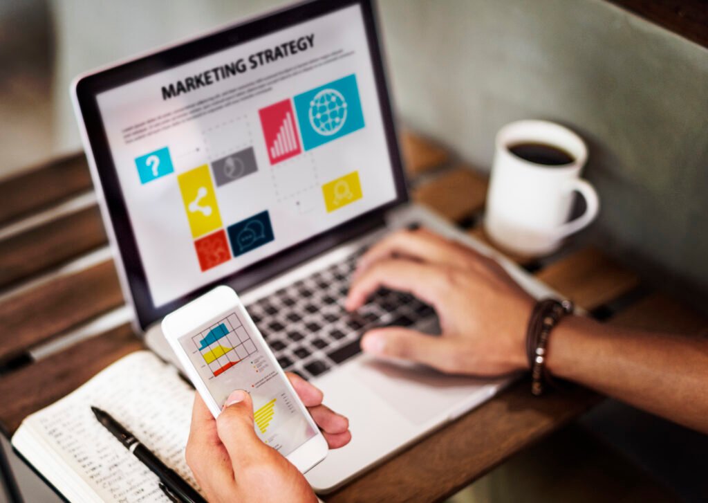 Marketing Strategy Connting Digital Devices Concept 1024x727